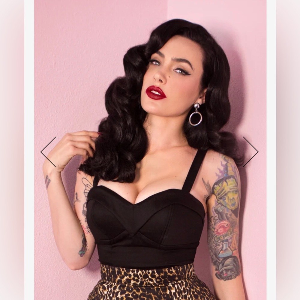 Vixen by Micheline Pitt Maneater top in black